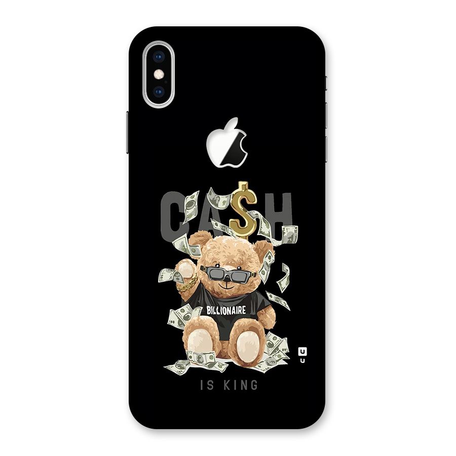 Billionaire Teddy Back Case for iPhone XS Max Apple Cut