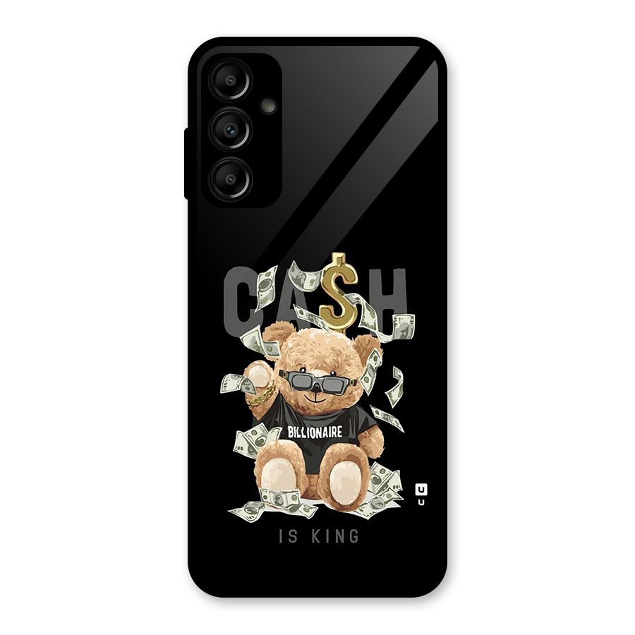 Billionaire Teddy Glass Back Case for Galaxy A14 5G