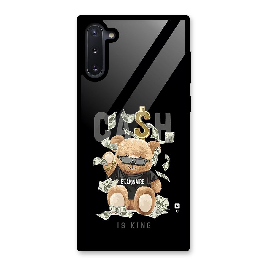 Billionaire Teddy Glass Back Case for Galaxy Note 10