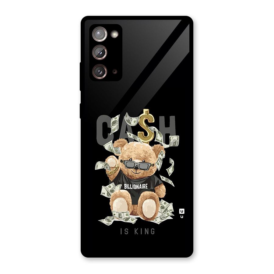 Billionaire Teddy Glass Back Case for Galaxy Note 20