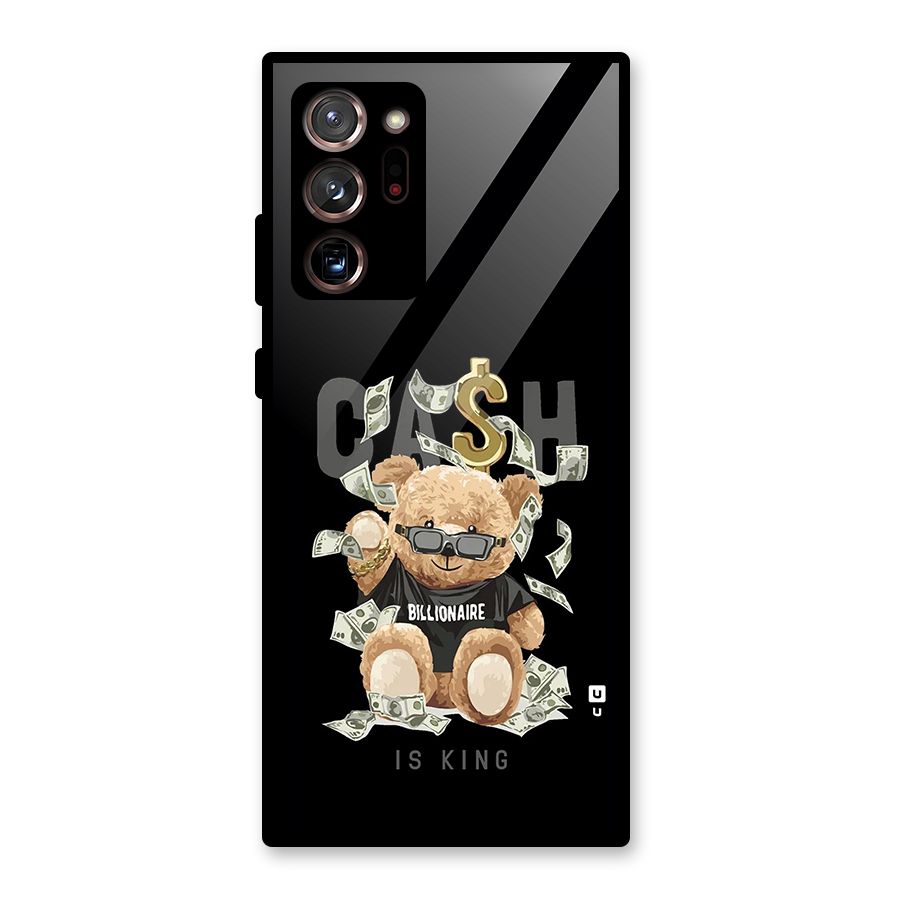 Billionaire Teddy Glass Back Case for Galaxy Note 20 Ultra 5G