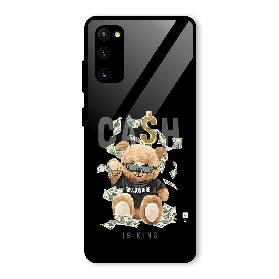 Billionaire Teddy Glass Back Case for Galaxy S20 FE