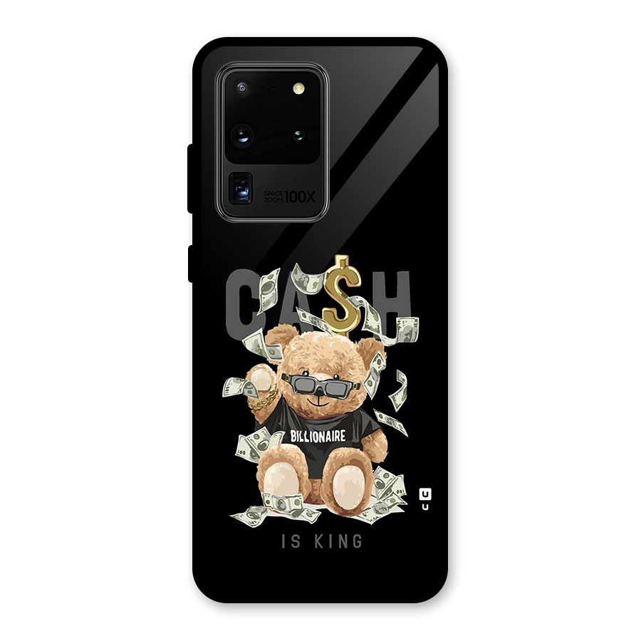 Billionaire Teddy Glass Back Case for Galaxy S20 Ultra