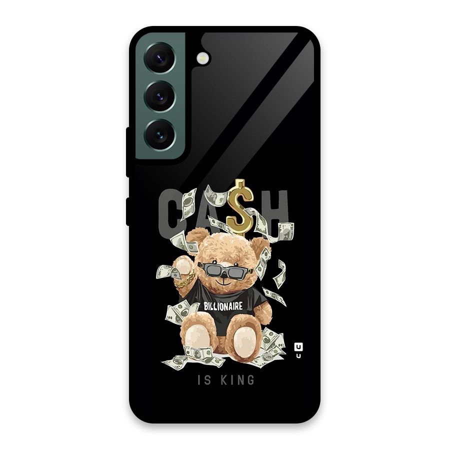 Billionaire Teddy Glass Back Case for Galaxy S22 5G
