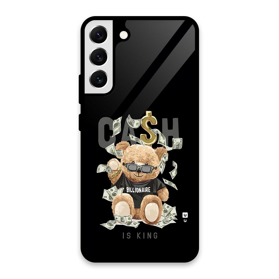 Billionaire Teddy Glass Back Case for Galaxy S22 Plus 5G