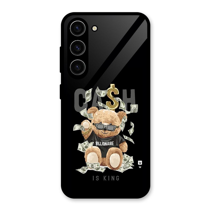 Billionaire Teddy Glass Back Case for Galaxy S23