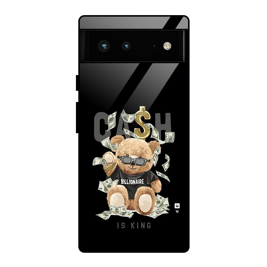 Billionaire Teddy Glass Back Case for Google Pixel 6