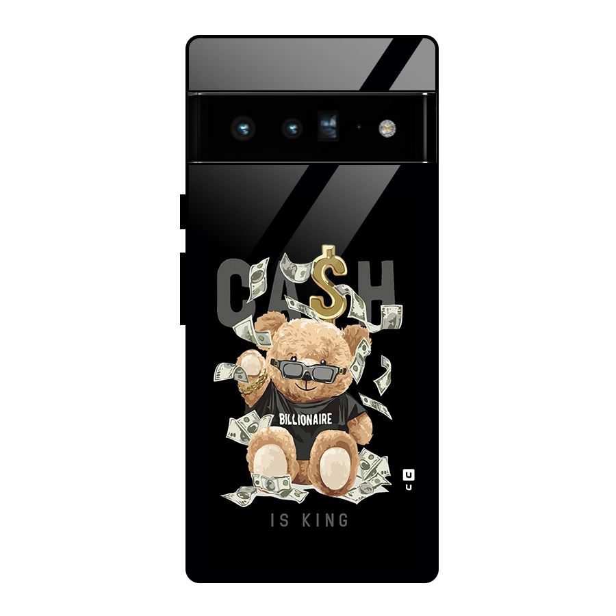 Billionaire Teddy Glass Back Case for Google Pixel 6 Pro