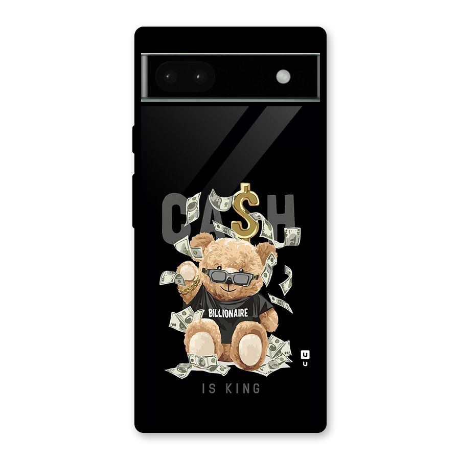 Billionaire Teddy Glass Back Case for Google Pixel 6a