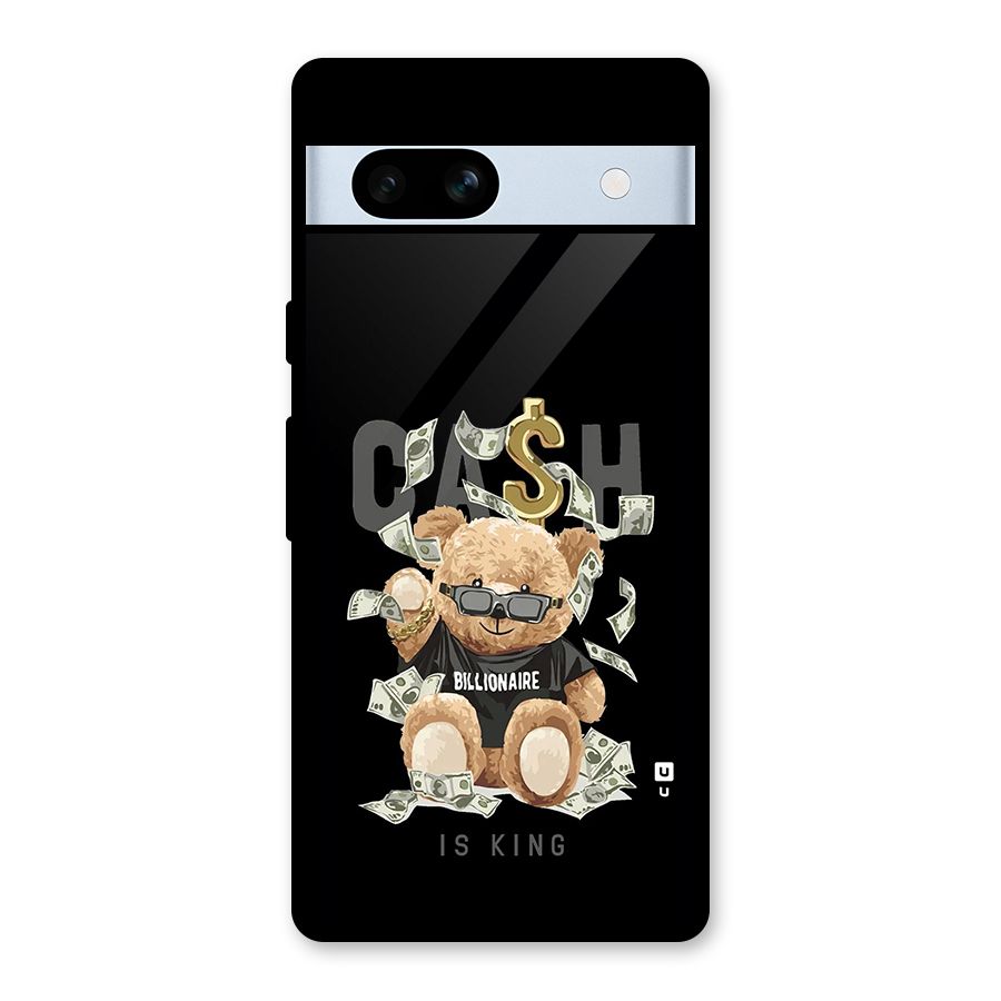 Billionaire Teddy Glass Back Case for Google Pixel 7a