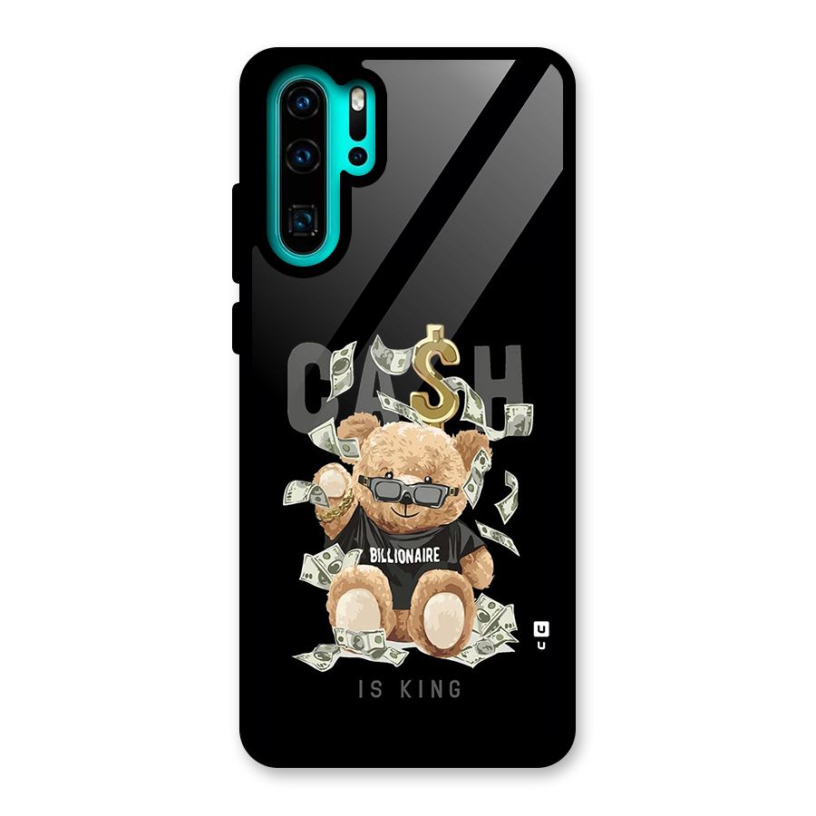 Billionaire Teddy Glass Back Case for Huawei P30 Pro
