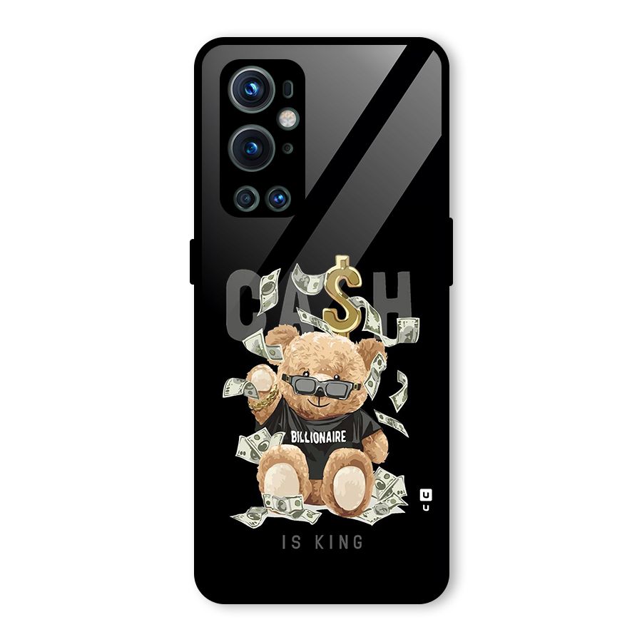 Billionaire Teddy Glass Back Case for OnePlus 9 Pro