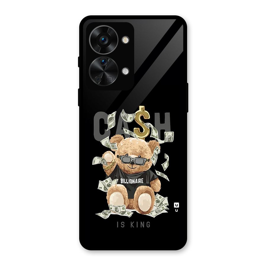 Billionaire Teddy Glass Back Case for OnePlus Nord 2T