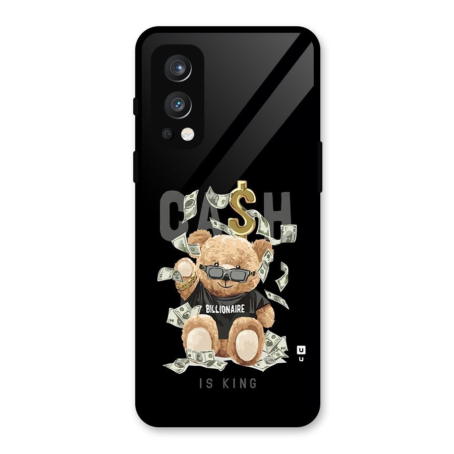 Billionaire Teddy Glass Back Case for OnePlus Nord 2 5G