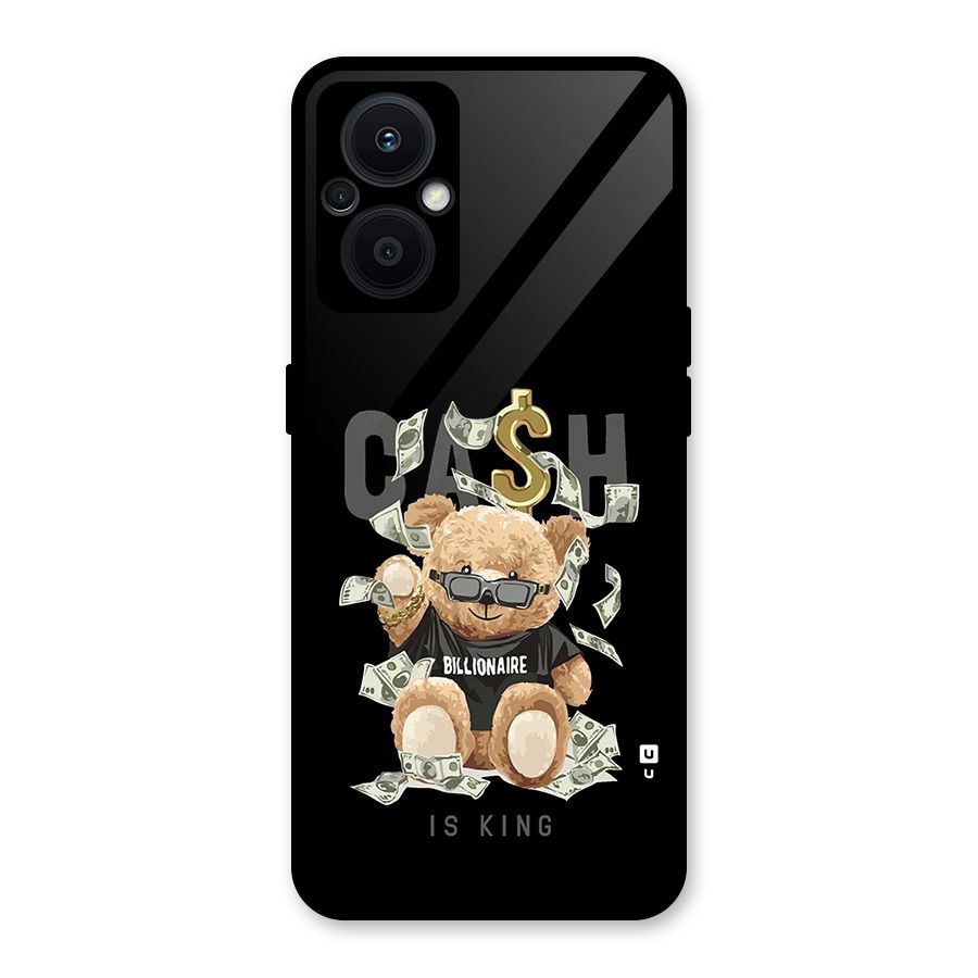 Billionaire Teddy Glass Back Case for Oppo F21s Pro 5G
