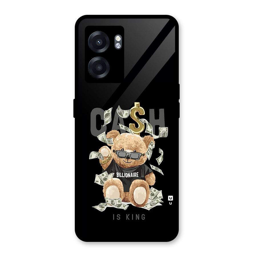 Billionaire Teddy Glass Back Case for Oppo K10 (5G)