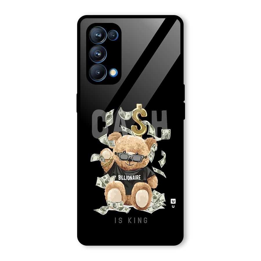 Billionaire Teddy Glass Back Case for Oppo Reno5 Pro 5G