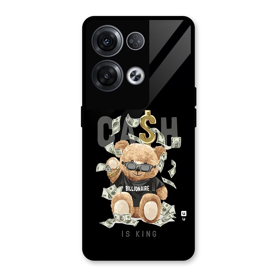 Billionaire Teddy Glass Back Case for Oppo Reno8 Pro 5G