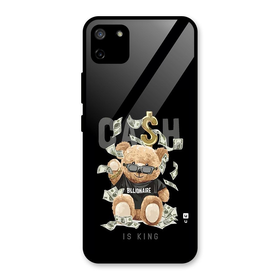 Billionaire Teddy Glass Back Case for Realme C11