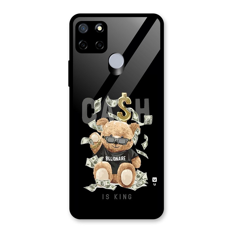 Billionaire Teddy Glass Back Case for Realme C12