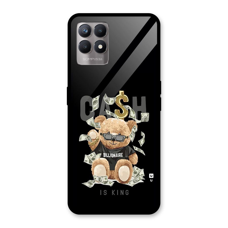 Billionaire Teddy Glass Back Case for Realme Narzo 50