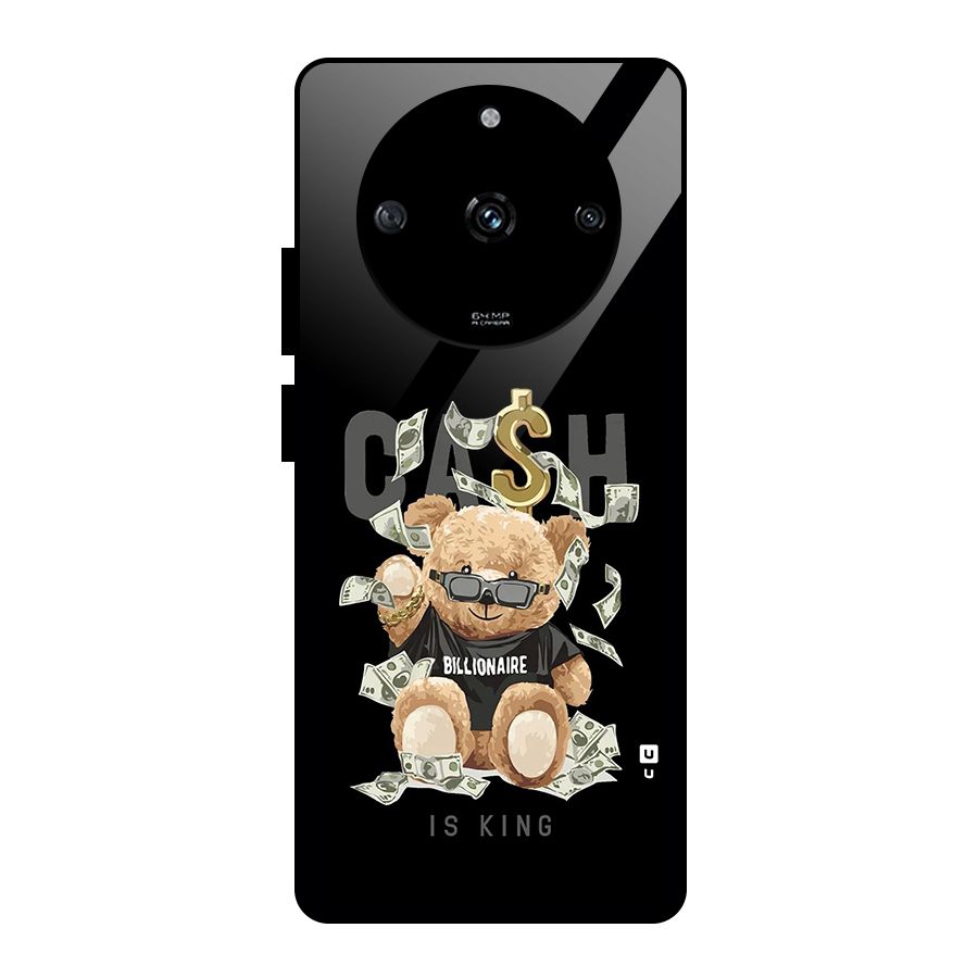 Billionaire Teddy Glass Back Case for Realme Narzo 60 5G