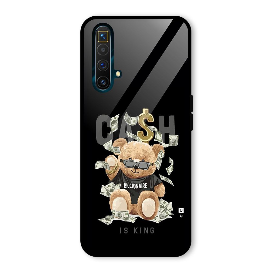 Billionaire Teddy Glass Back Case for Realme X3 SuperZoom