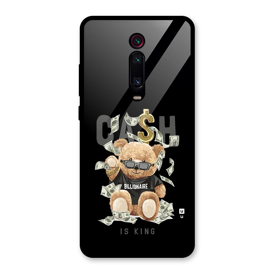 Billionaire Teddy Glass Back Case for Redmi K20 Pro