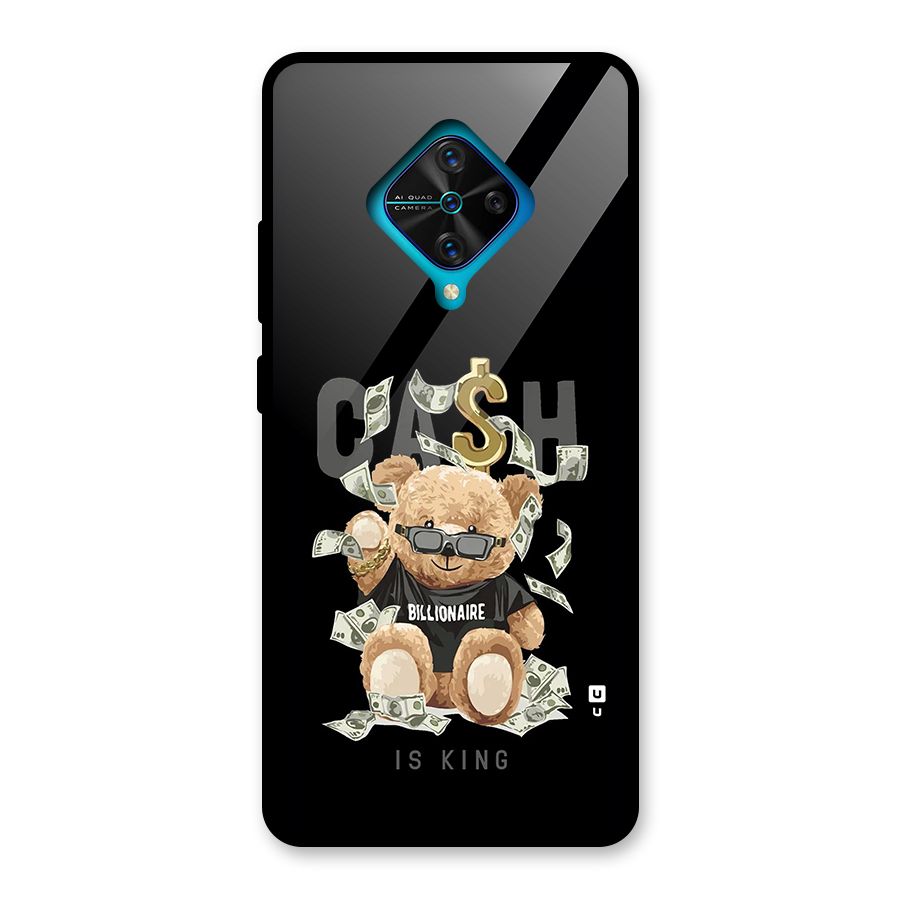 Billionaire Teddy Glass Back Case for Vivo S1 Pro
