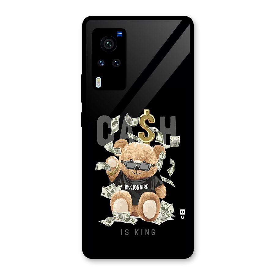 Billionaire Teddy Glass Back Case for Vivo X60 Pro