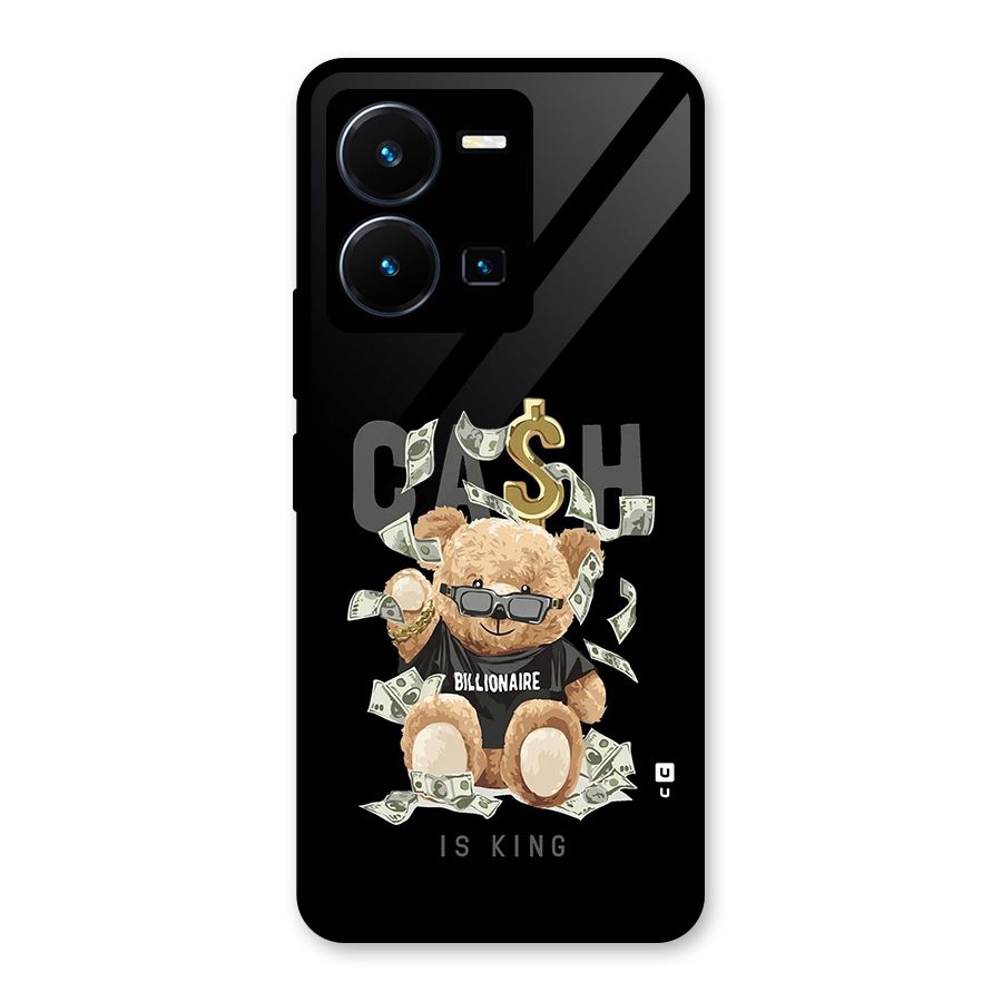 Billionaire Teddy Glass Back Case for Vivo Y35