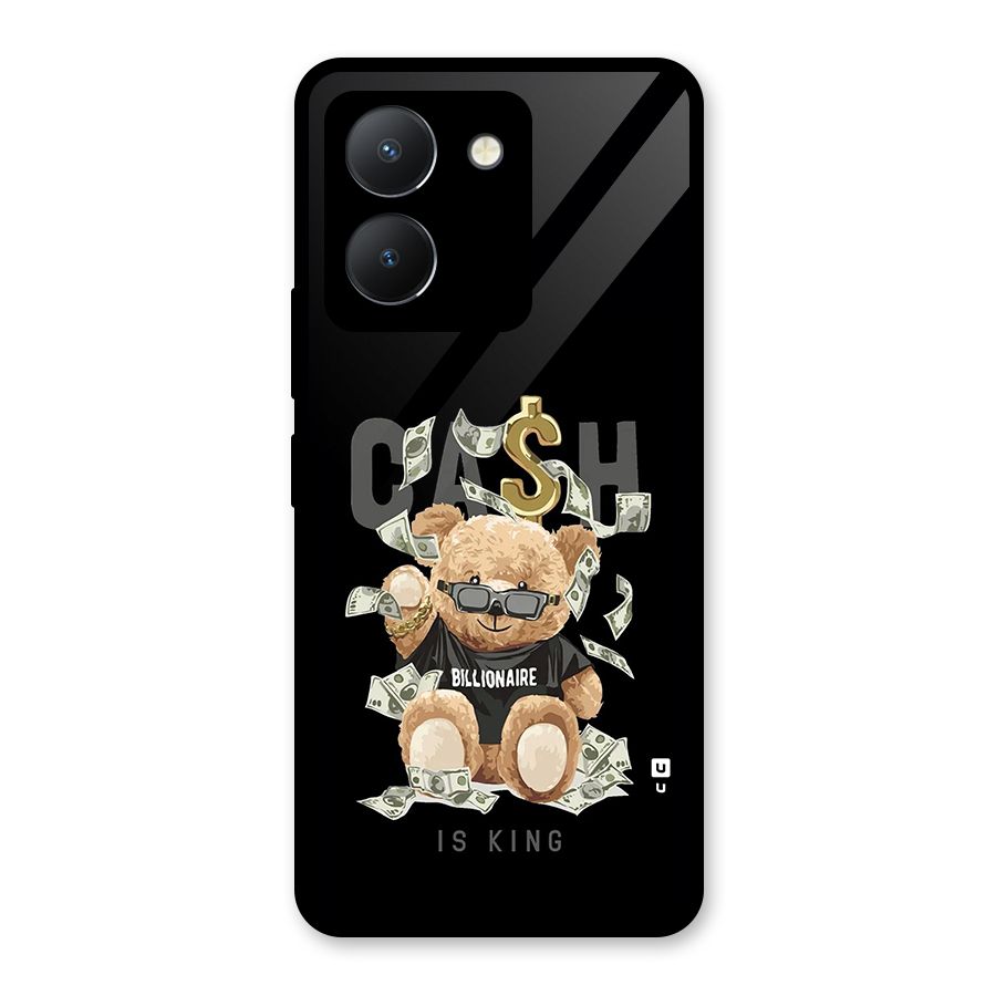 Billionaire Teddy Glass Back Case for Vivo Y36