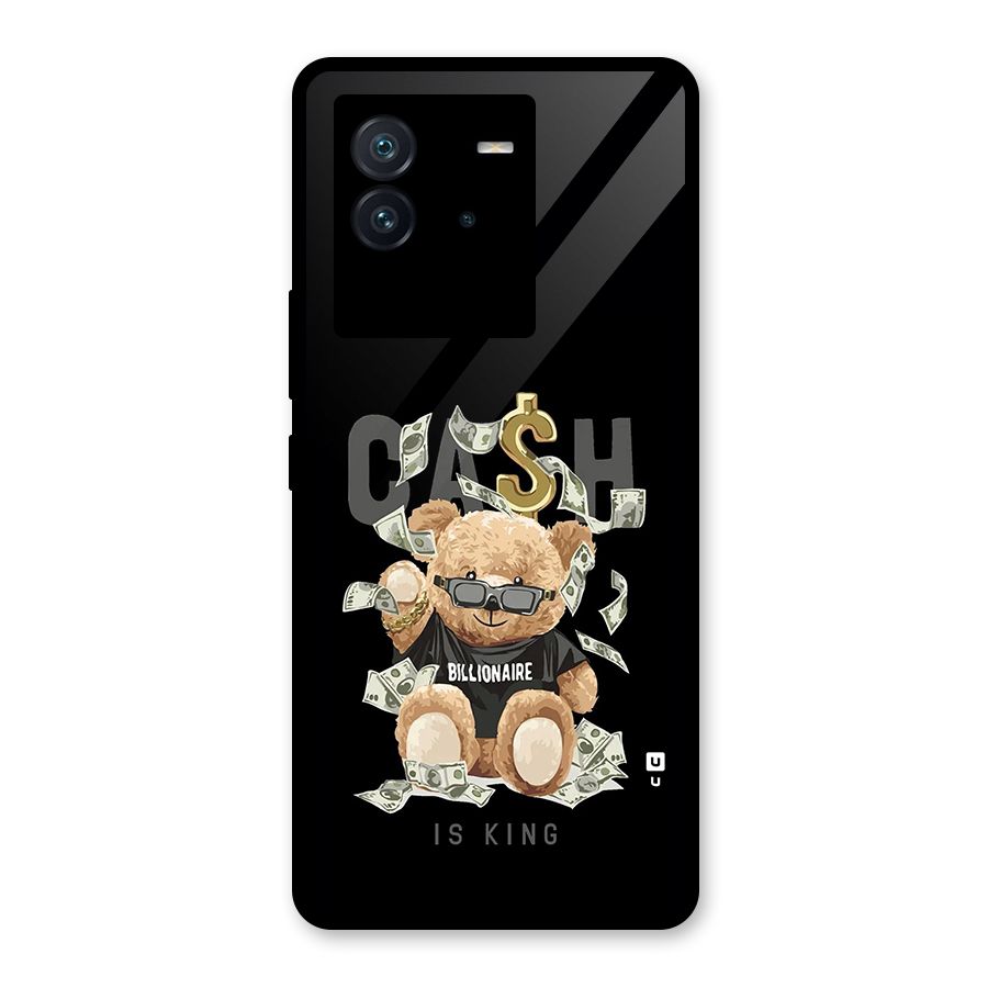 Billionaire Teddy Glass Back Case for Vivo iQOO Neo 6 5G