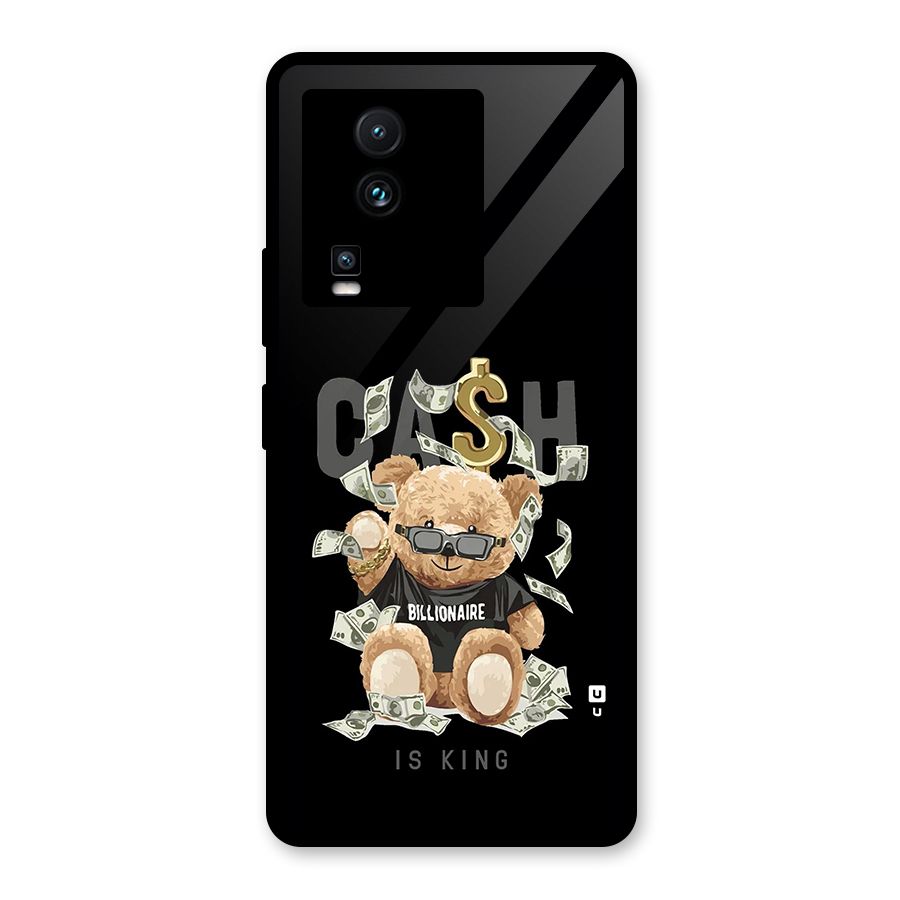 Billionaire Teddy Glass Back Case for Vivo iQOO Neo 7 Pro