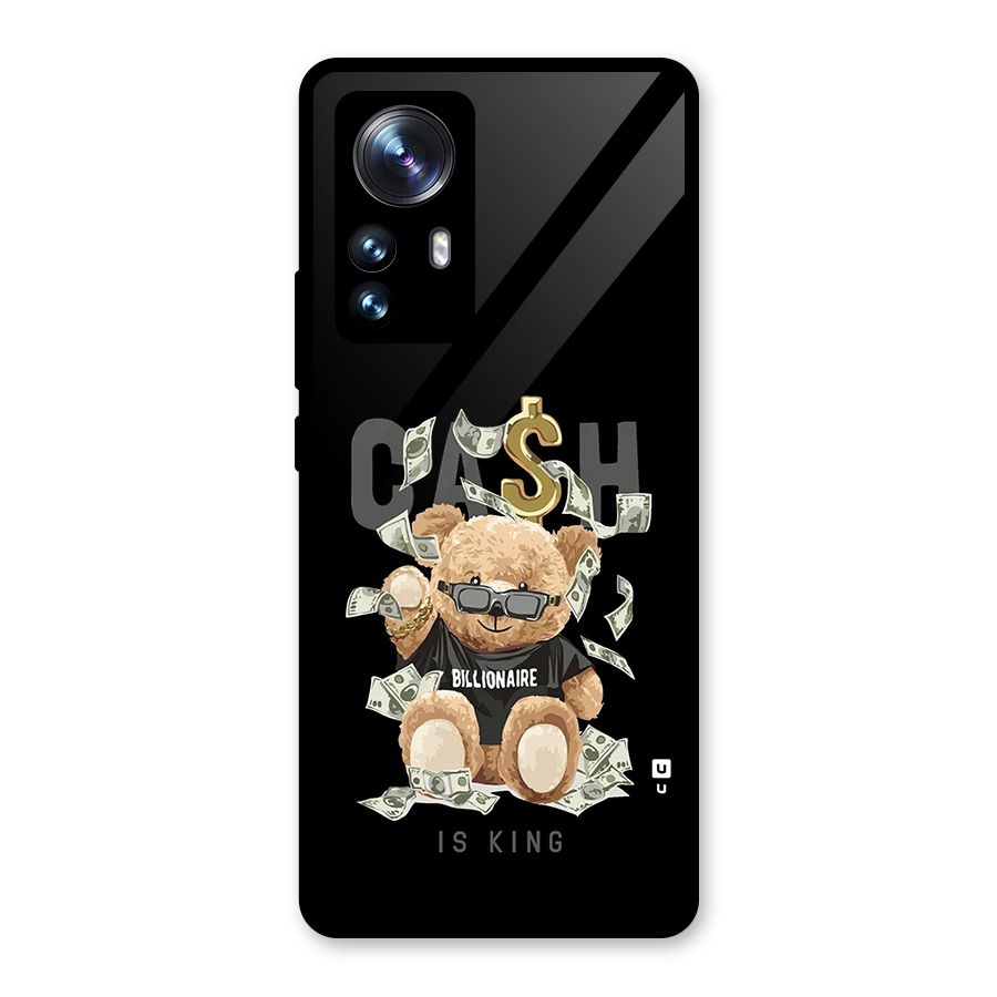 Billionaire Teddy Glass Back Case for Xiaomi 12 Pro