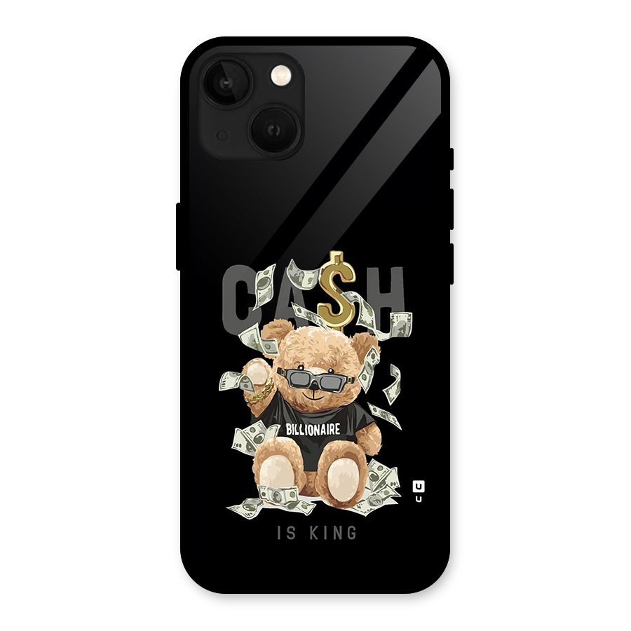 Billionaire Teddy Glass Back Case for iPhone 13