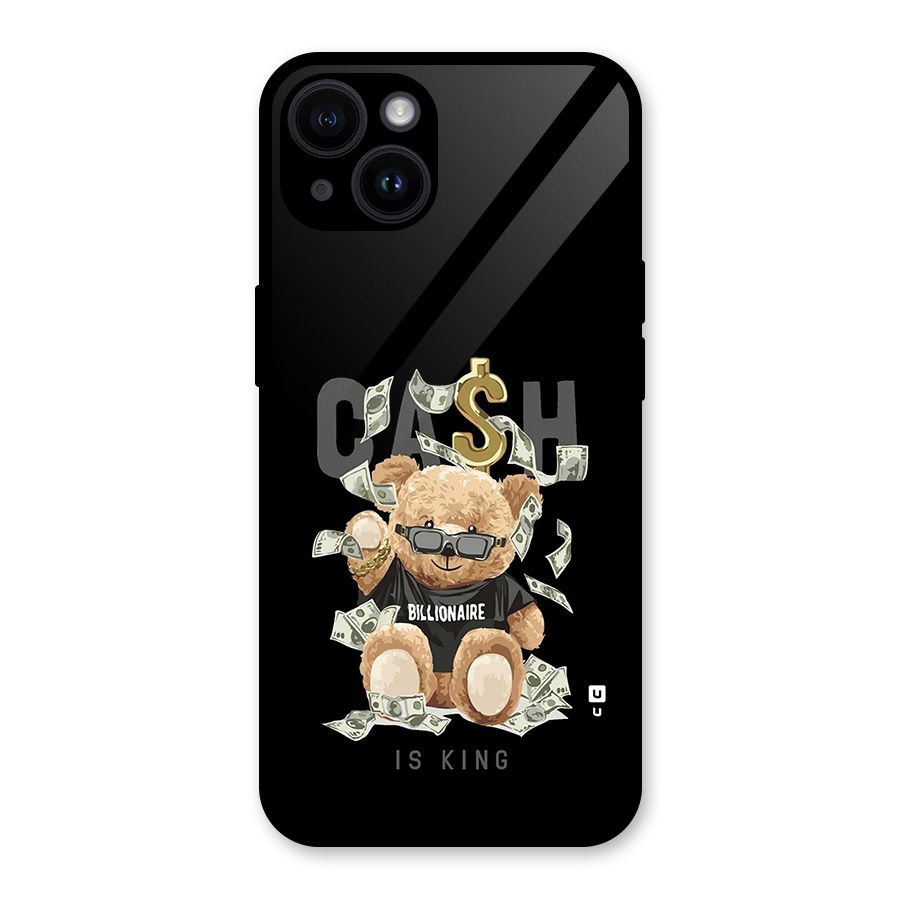 Billionaire Teddy Glass Back Case for iPhone 14