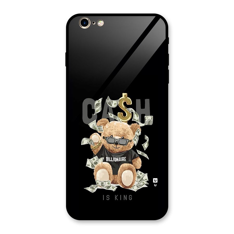 Billionaire Teddy Glass Back Case for iPhone 6 Plus 6S Plus
