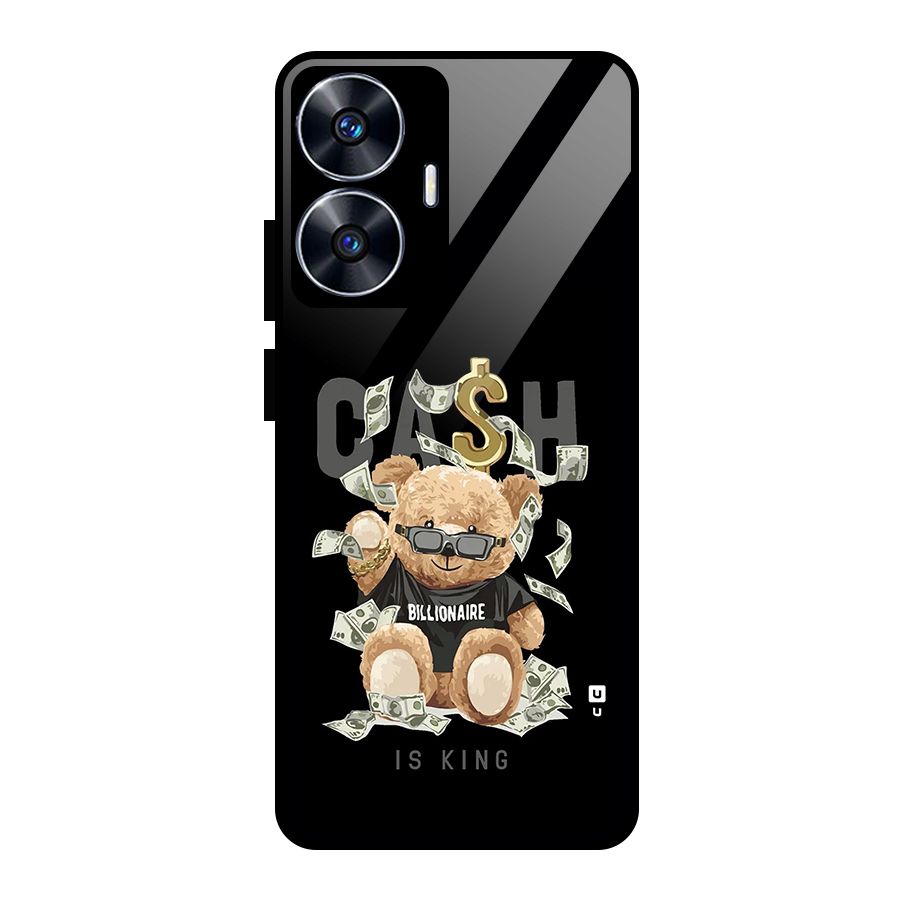 Billionaire Teddy Glass Back Case for realme C55