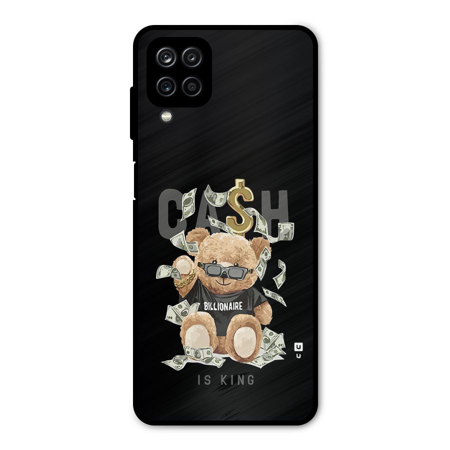 Billionaire Teddy Metal Back Case for Galaxy A12