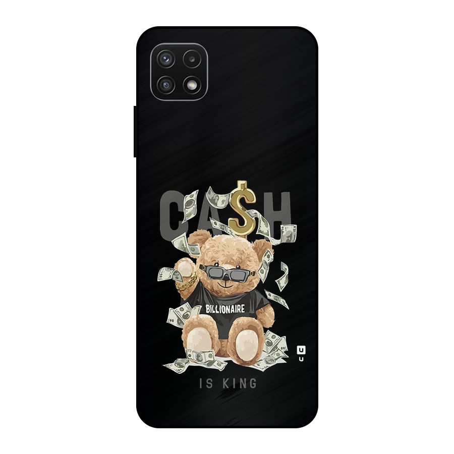 Billionaire Teddy Metal Back Case for Galaxy A22 5G