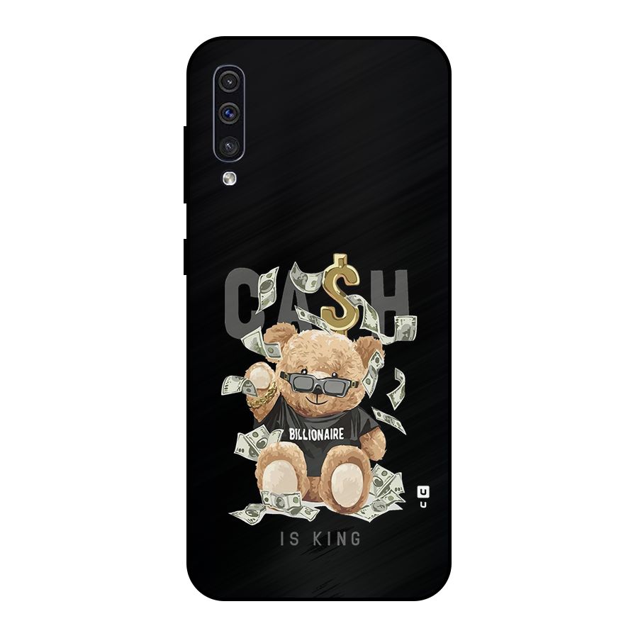 Billionaire Teddy Metal Back Case for Galaxy A50