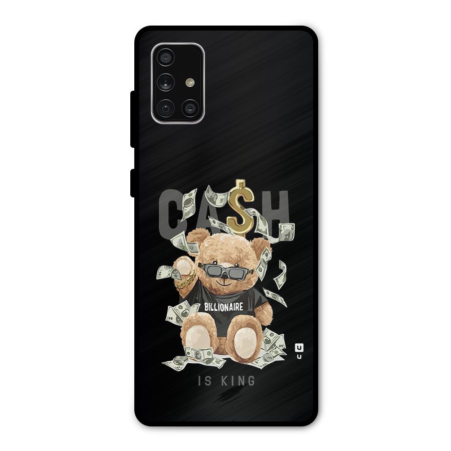 Billionaire Teddy Metal Back Case for Galaxy A71