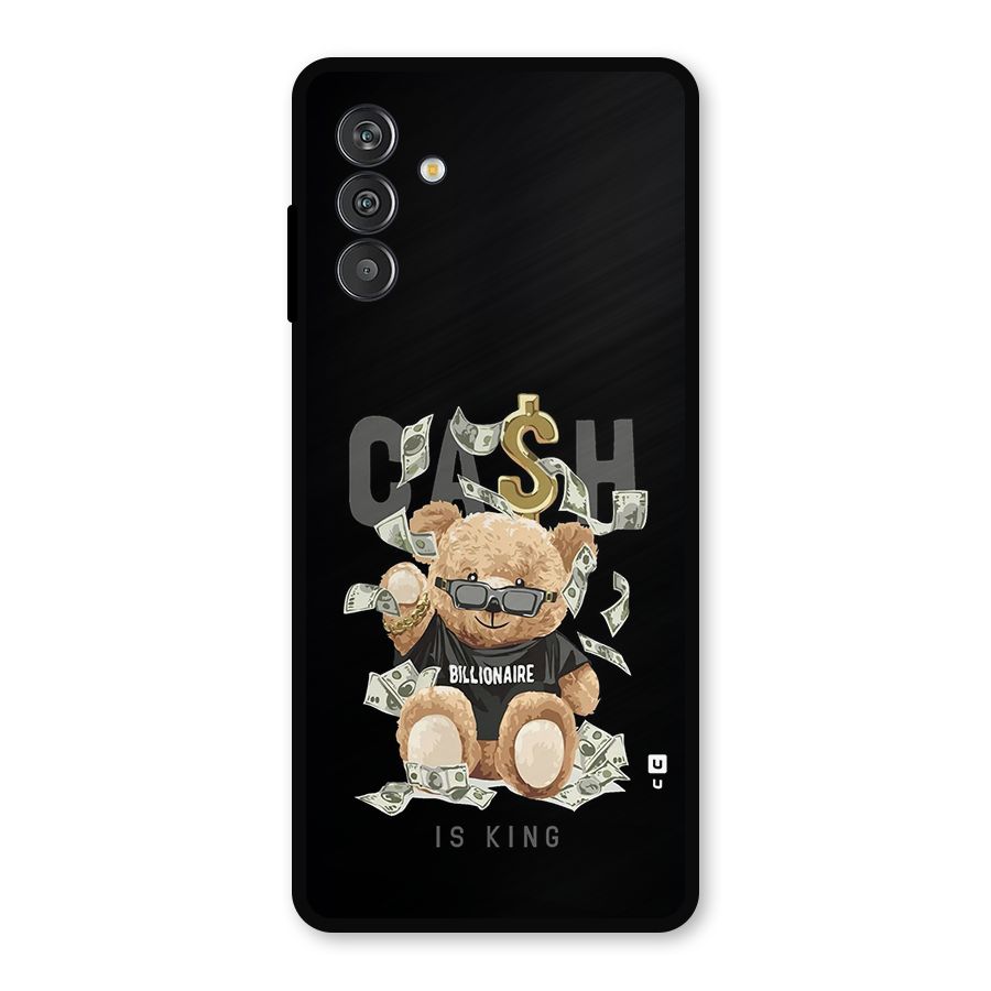 Billionaire Teddy Metal Back Case for Galaxy F13