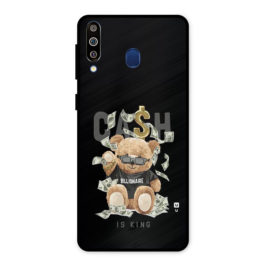 Billionaire Teddy Metal Back Case for Galaxy M30