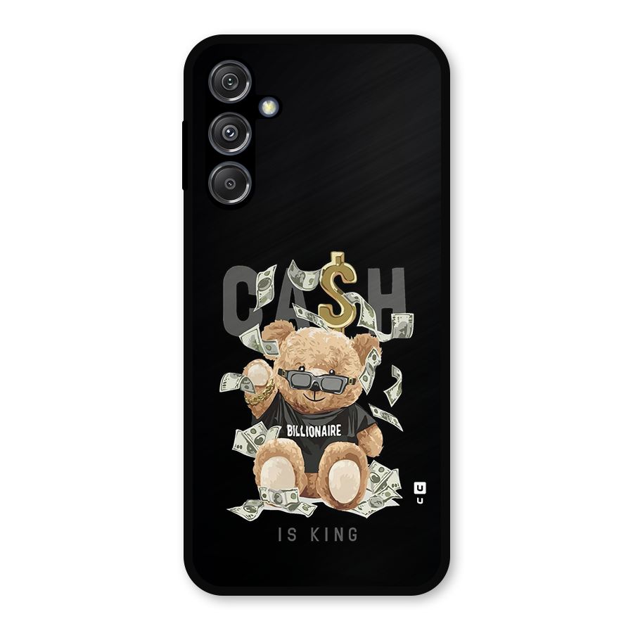 Billionaire Teddy Metal Back Case for Galaxy M34 5G