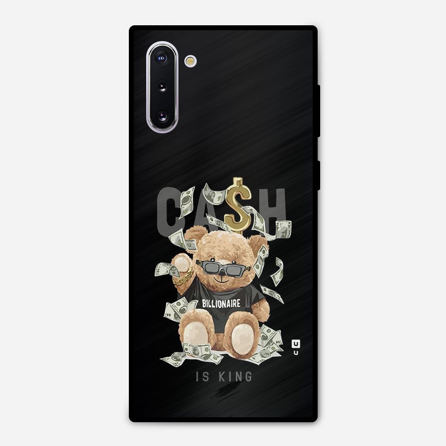 Billionaire Teddy Metal Back Case for Galaxy Note 10