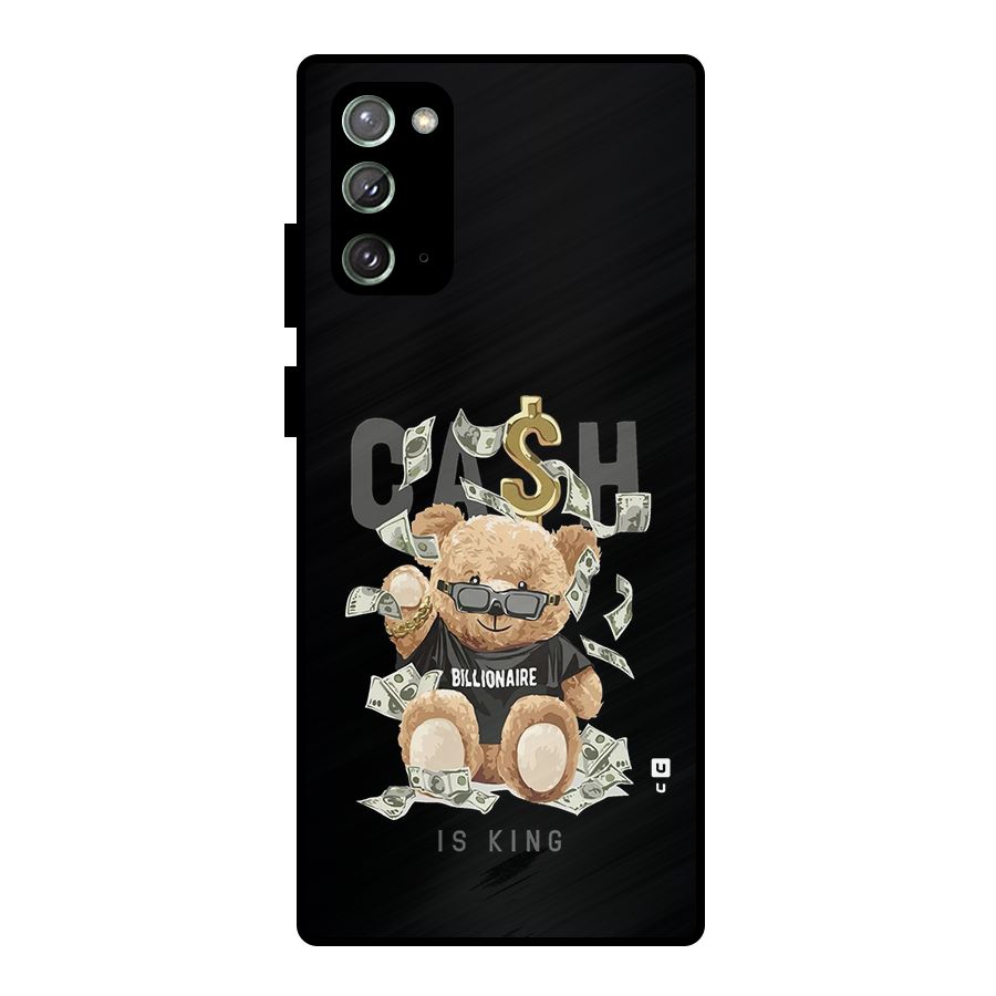 Billionaire Teddy Metal Back Case for Galaxy Note 20