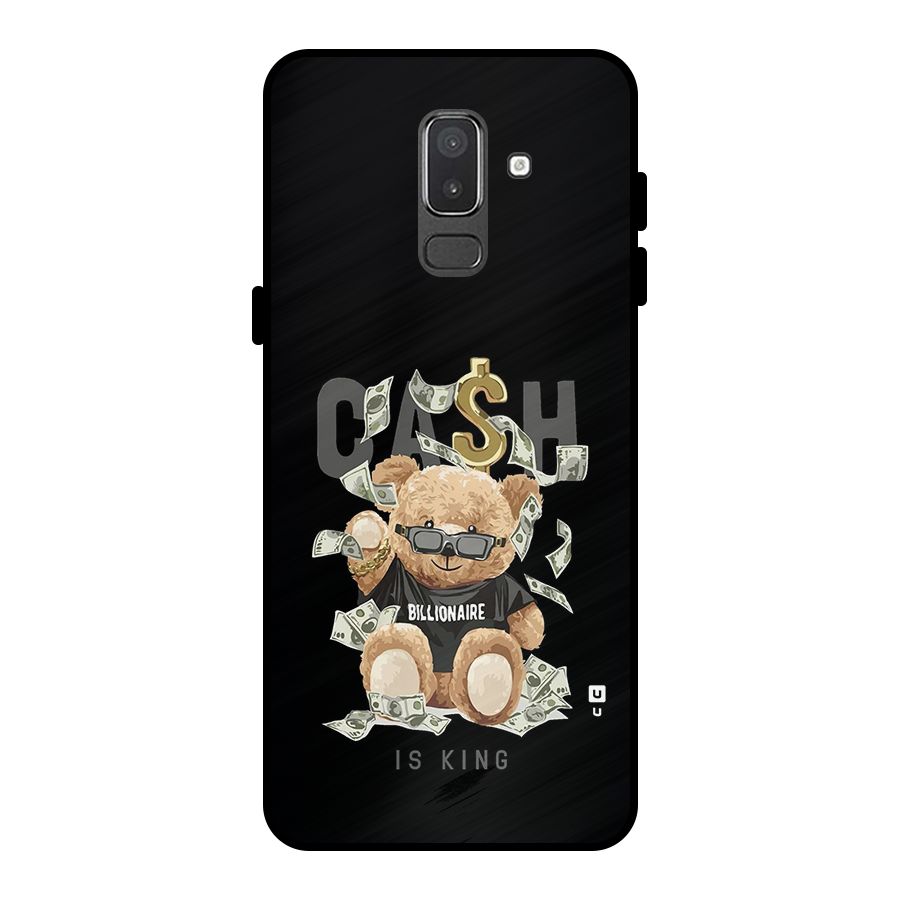 Billionaire Teddy Metal Back Case for Galaxy On8 (2018)