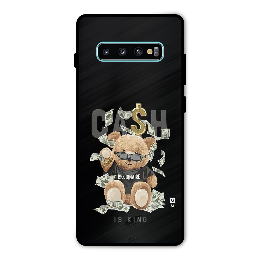 Billionaire Teddy Metal Back Case for Galaxy S10 Plus